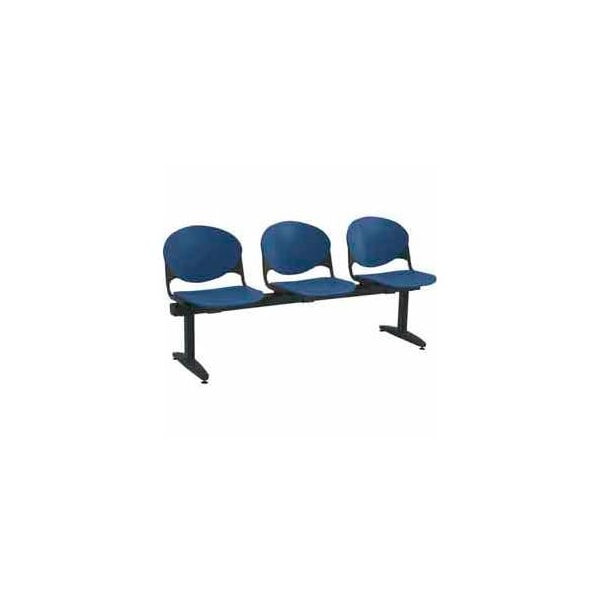 KFI Beam Seating - 3 Navy Seats